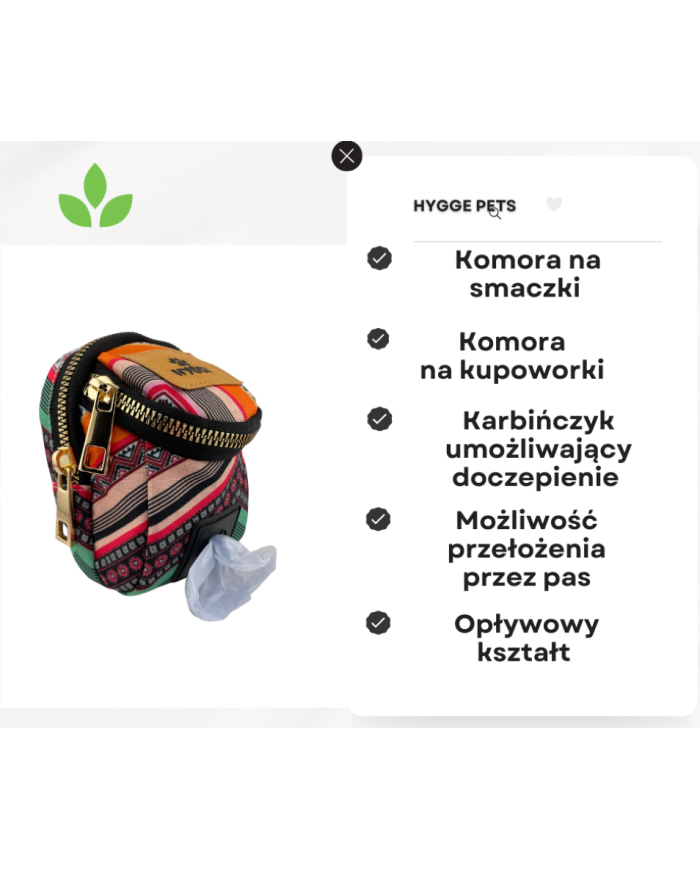 Saszetka na smaczki i woreczki