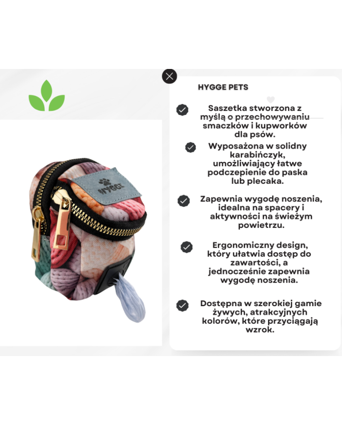 Saszetka na smaczki i woreczki